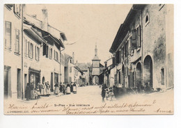 ST-PREX Vue Intérieure Animée Gel. 1902 N. Rüti - Saint-Prex