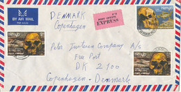 Kenya Air Mail Cover Sent Express To Denmark 3-3-1982 Topic Stamps - Kenia (1963-...)