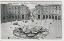 Roma, Rom, Fontana In Piazza Cermini E Via Nazionale - Autres Monuments, édifices