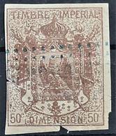 FRANCE 1865/66 - Canceled - YT 7A - Timbre De Dimension 50c - Other & Unclassified