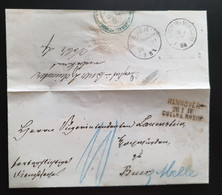 Deutsches Reich 1887, Brief BAHNPOST Hannover-Köln Nach BUER Zwei Stempel - Selten!! - Lettres & Documents