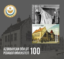 Azerbaijan Azerbaïdjan Stamps 2021 Azerbaijan 2021 100th Ann. Of The Azerbaijan State Pedagogical University (ASPU) - Azerbaïjan
