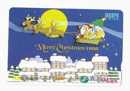 JAPON CARTE KANSAI PREPAYE PERE NOEL - Natale