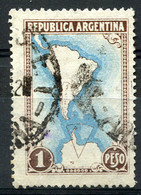 ARGENTINA 1951 - Mi.583 Shading Of Territory Omitted (error) - Usados