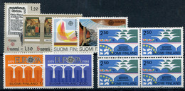 FINLAND - Europa CEPT 1982-84 + PE 1989 MNH (postfrisch) VF - Nuovi