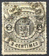 LUXEMBOURG 1867 Rouletted - Yv.13 (Mi.13, Sc.14) Used (VF) - 1859-1880 Armoiries