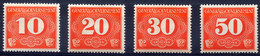 GG Zustellungsmarken 1940 - Mi.1-4 MNH (postfrisch) All VF (perfect) - General Government