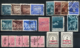 ROMANIA - Fondul Aviatiei - Collection Of Used Stamps (2 MH) - Postmark Collection