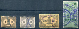 RUSSIA - 4 Used Revenue Stamps - Fiscaux