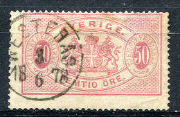 SWEDEN 1874 Perf.14 - Yv.10B (Mi.10A, Sc.O10) Used (lower Cond.) - Servizio