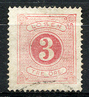 SWEDEN 1874 Perf.14 - Yv.2B (Mi.2A, Sc.J2) Used (perfect) VF - Strafport
