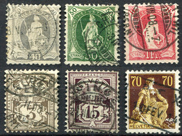 SWITZERLAND 1905-1917 - Lot Of 6 Selected Stamps (all VF) - Oblitérés