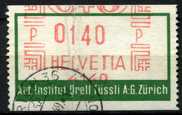 ZURICH 1949 Art. Institut Orell - Machine Meter Stamp - Postage Meters