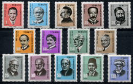 TURKEY 1965-6 Famous Peoples (two Sets) - Mi.1981-1994 MNH (postfrisch) Perfect (VF) - Nuovi