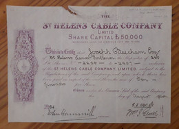 St. Helens Cable Company - 1900 - Autres & Non Classés