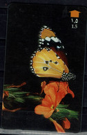 OMAN 1998 PHONECARD BUTTERFLIES USED VF!! - Butterflies