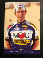 Marco Saligari -  MG Technogym - 1996 - Carte / Card - Cyclists - Cyclisme - Ciclismo -wielrennen - Cyclisme
