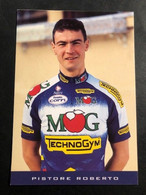 Roberto Pistore -  MG Technogym - 1996 - Carte / Card - Cyclists - Cyclisme - Ciclismo -wielrennen - Cyclisme