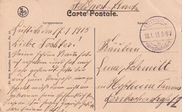 Carte Postale - Anvers Cathédrale - Oblitération Luttich 2 - Sans Timbre - Occupation Allemande