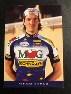 Carlo Finco -  MG Technogym - 1996 - Carte / Card - Cyclists - Cyclisme - Ciclismo -wielrennen - Cyclisme