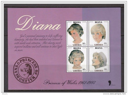 HB MUNDIALES  ///  (C110)   LIBERIA  PRINCESA DIANA DE GALES **MNH - Liberia