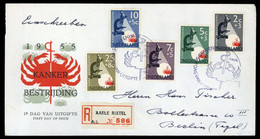 1955, Niederlande, 662-66, FDC - Otros & Sin Clasificación