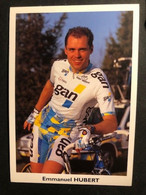 Emmanuel Hubert - GAN - 1996 - Carte / Card - Cyclists - Cyclisme - Ciclismo -wielrennen - Cyclisme