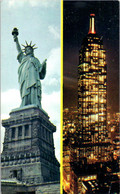 (2 E 7) USA - NEw York City - Statue Of Liberty & Empire State Building - Statue De La Liberté