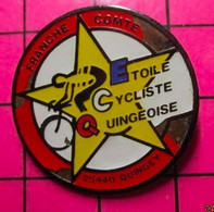 313H Pin's Pins / Beau Et Rare / THEME : SPORTS / CYCLISME ETOILE CYCLISTE QUINGEOISE DOUBS - Cyclisme