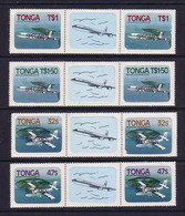 Tonga 1984 Opening Airport Specimen Strips - Tonga (1970-...)