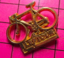 313H Pin's Pins / Beau Et Rare / THEME : SPORTS / CYCLISME LE TOUR DE FRANCE 93 VELO METAL JAUNE Par STARPIN'S - Ciclismo