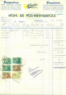 Oude Factuur Hon. De Vos - Heyndrickx - Breigoederen Splendor - Sint-Niklaas-Waas 1949 - Kleidung & Textil