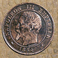 PIECE DE 2 CENTIMES NAPOLEON III - 1854 K SUP - B. 2 Centimes