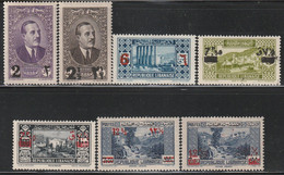 GRAND LIBAN - N°157/63 * (1938-42) Surchargés - Nuovi