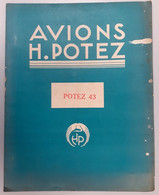 Avions H.POTEZ - Notice De Prix POTEZ 43 - 1932 - Voir Scans - 1900 – 1949
