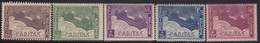 Belgium 1927 For The War Injured And Tuberculosis (TBC), MH (*) Michel 230-234 - Ungebraucht