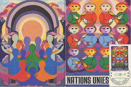 NU Genève - Vereinte Nationen Livret 1988 Y&T N°162 - Michel N°162 - 50c Entente Mutuelle - Carte De Voeux - Covers & Documents