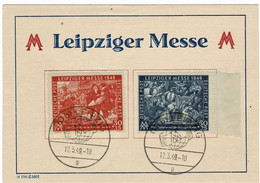 1949 (März) " Leipziger Messe " Gedenk-Karte,  A6363 - Storia Postale