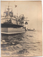 BRENNUS Cuirassé D éscadre CHARLS MARTEL  Navire BATEAU De Guerre C.1910 Golf Juan ?! Marine Militaire Nationale Photo - Bateaux