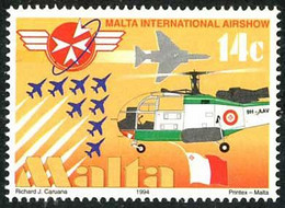 Malte Malta 1994 Su-Est Aviation Alouette III ( Yvert  912, Michel 916, St Gibbons 970, Scott 937 ) - Hélicoptères