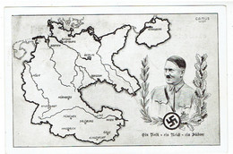 Propaganda NSDAP - Zum Gedenken An Die Heimkehr Der Ostmark Ins Reich - Ein Volk - Ein Reich - Ein Führer - Camus Wien - Guerre 1939-45