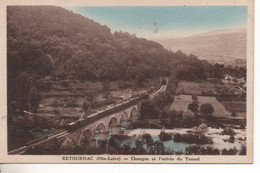 43 RETOURNAC HAUTE LOIRE TRAIN CHEMIN DE FER YSSINGEAUX - Retournac