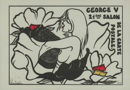 21ème Salon International De La Carte Postale - Hôtel George V Paris 1985 - Ill Lardie - 1/88 - Bolsas Y Salón Para Coleccionistas