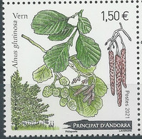 Andorre Français 2021 - Vern, Alnus Glutinosa - Unused Stamps