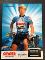 Giuseppe Tartaggio - GEWISS - 1996 - Carte / Card - Cyclists - Cyclisme - Ciclismo -wielrennen - Cyclisme