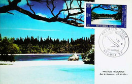 ►  Carte Maximum Premier Jour FDC Nouméa Le 26/03/1986 50F RF Série Paysages - Baie De Kanumeru - Tarjetas – Máxima