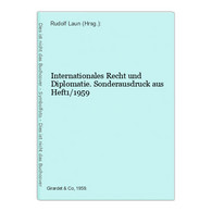 Internationales Recht Und Diplomatie. Sonderausdruck Aus Heft1/1959 - Law