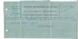 TELEGRAMA DE TAFALLA NAVARRA A ARAYA ALAVA - Télégraphe