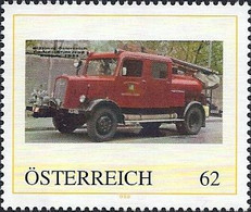 2006+ "Austria" Firetrucks, Feuerwehr, Cars, Private Issue, Low Edition! Only 200! LOOK! - Persoonlijke Postzegels