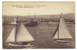 MARSEILLE - Entrée Du Port De La Joliette Et Phare Sainte Marie - Vieux Port, Saint Victor, Le Panier